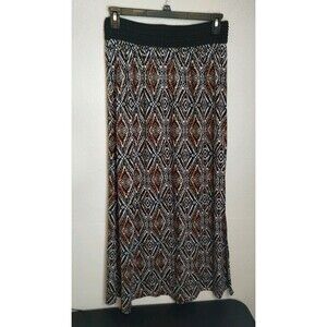 STUDIO 253 WOMENS BOHO PULL ON MAXI SKIRT SIZE SMALL